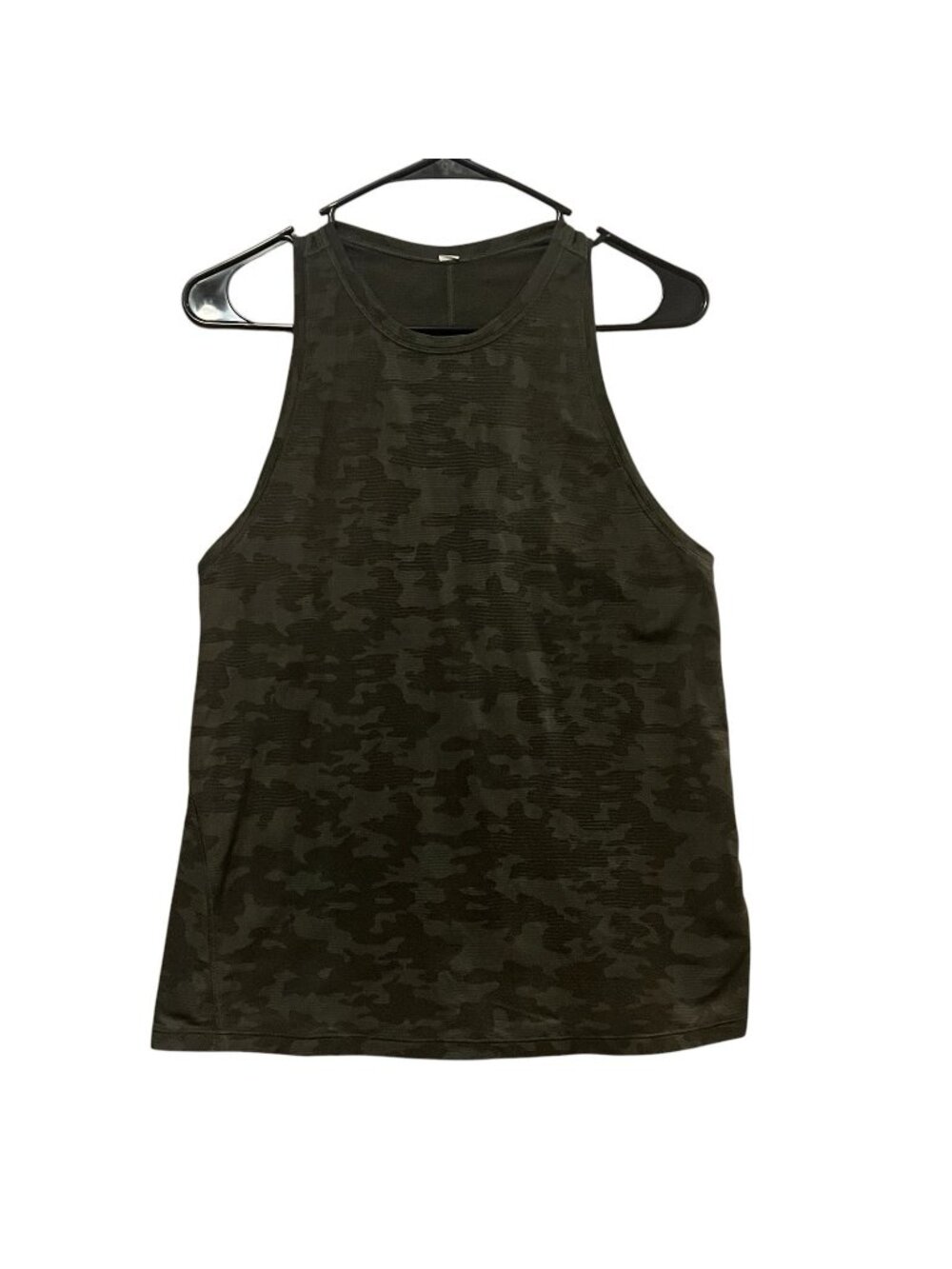 Lululemon Athletic Women's Tank Top Size 4 Green Camo Sleeveless